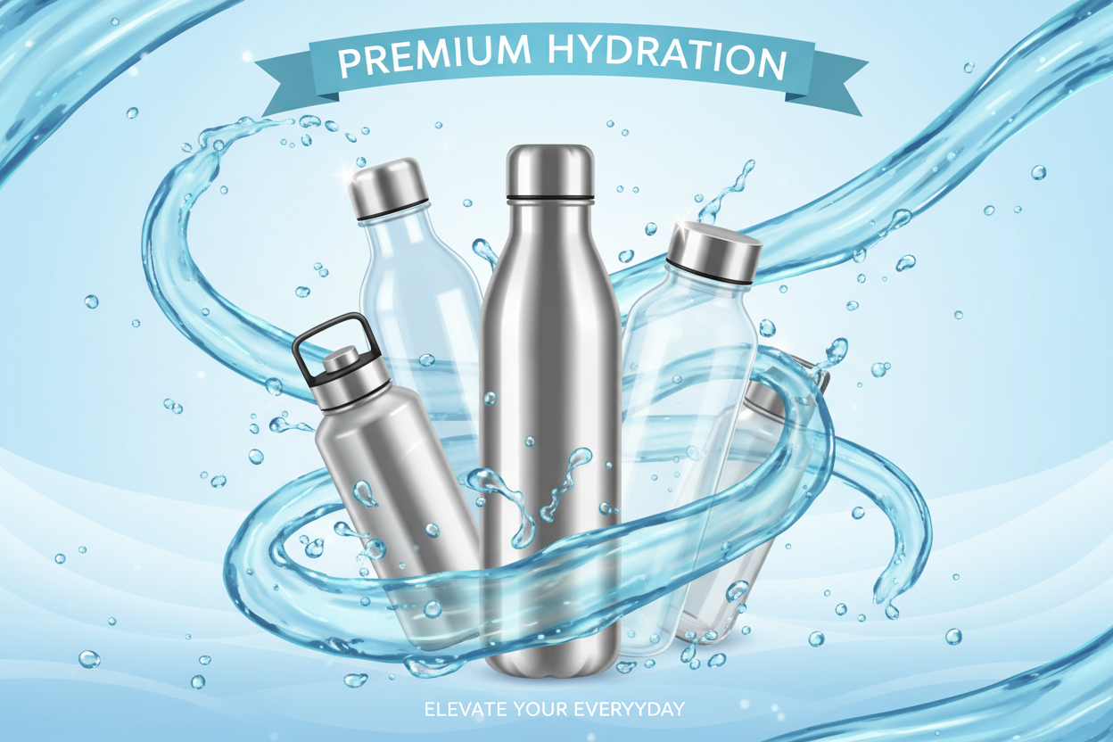 water bottles