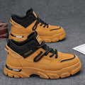 Men's Non-Slip High-Top Outdoor Sports Boots - Mesh Lining, Rubber Sole, Round Toe Lace-Up Athletic Footwear
