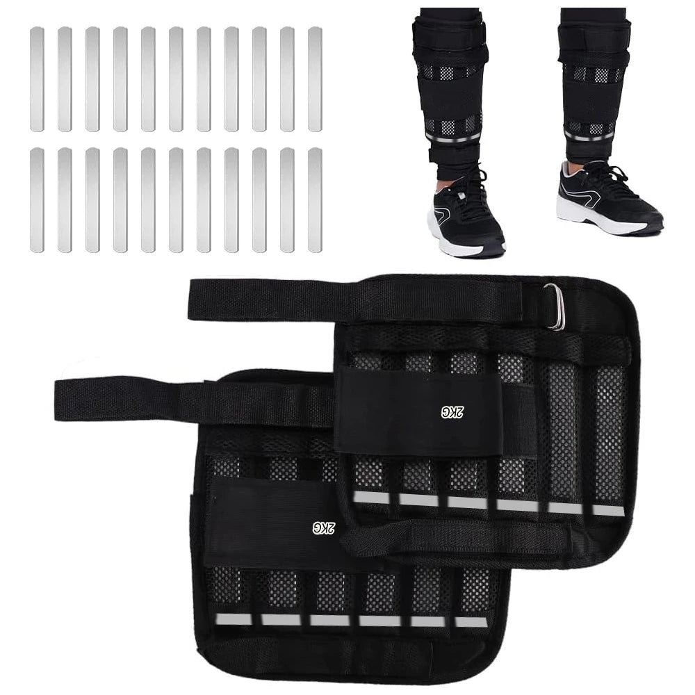 1Pair Adjustable Arm Weights and Leg Weights Set Products, Ankle Weights, Wrist Weights with Removable Weight,for Fitness