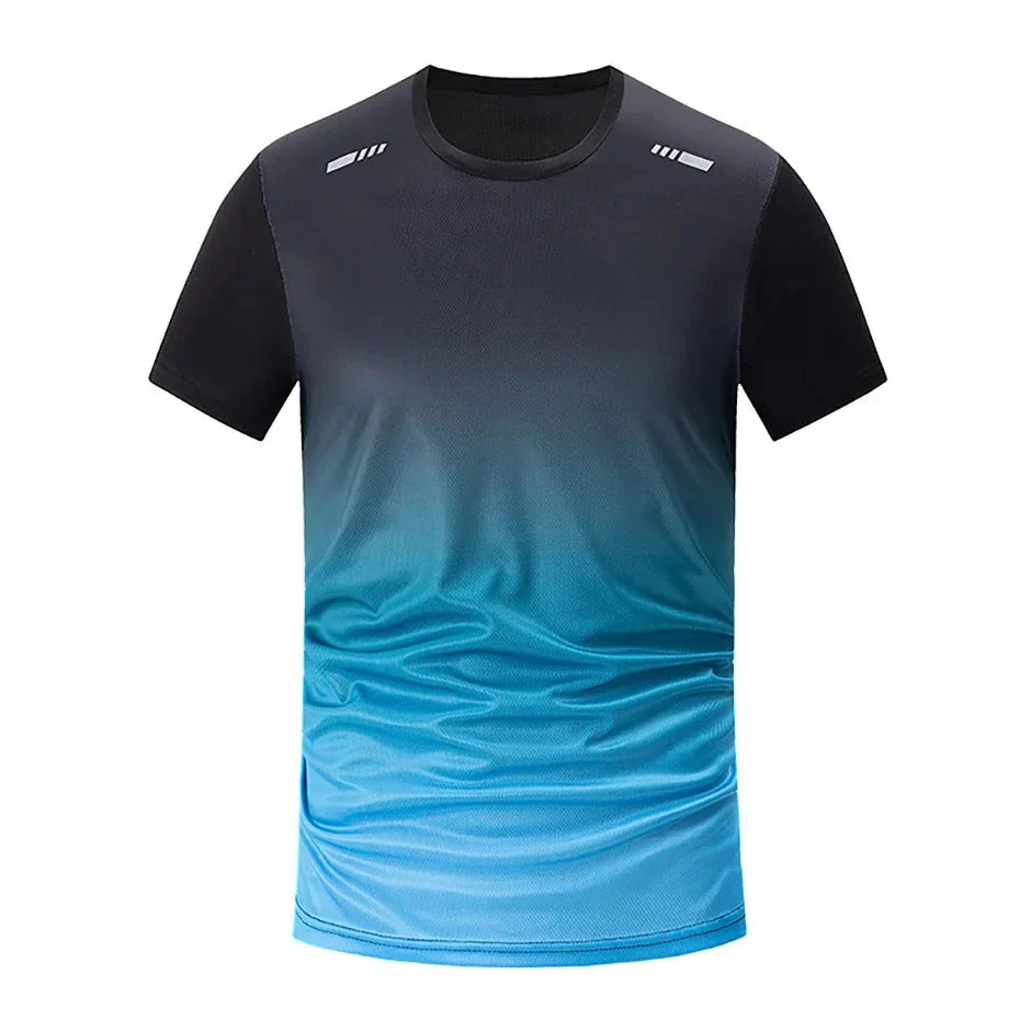 Summer t Shirt For Men Casual White t-Shirts Man Short Sleeve Top Breathable Tees Quick Dry Gym Shirt Soccer Jersey Male Clothes