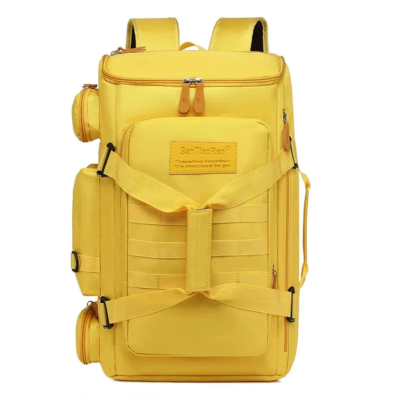 Large Capacity Sports Backpack with Wet/Dry Separation - Travel Gym Bag for Yoga, Fitness & Fishing (32 x 21 x 54 cm / 12.6 x 8.3 x 21.3 in)