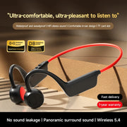 Bone Conduction Headset Wireless Swimming Sports Headphone IPX8 Bluetooth 5.4 With Mic Waterproof Exercise Fitness 2026 NEW