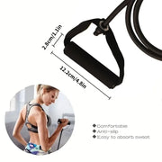 Resistance Bands With Handles, Exercise Bands, Workout Bands With Handles For Men Women, Strength Training Equipment At HomeJ