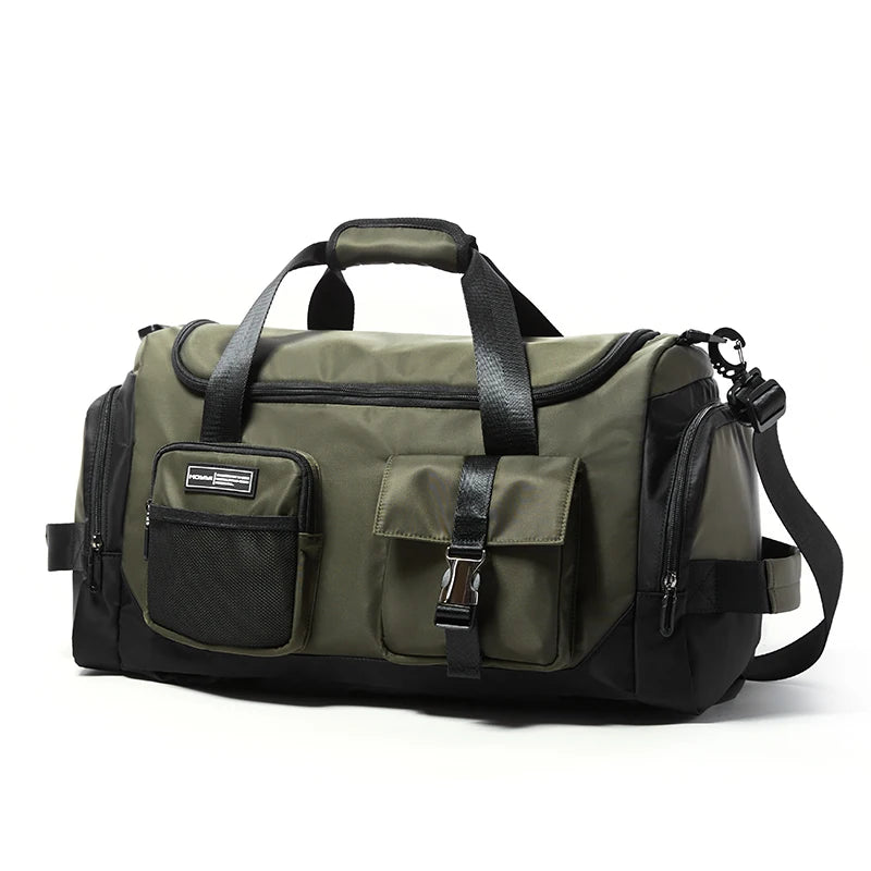 MOYYI Large Gym Backpack Travel Duffel Bag Fitness Training Handbag Waterproof Yoga Bags Wet Dry Separation Swimming Pack Men