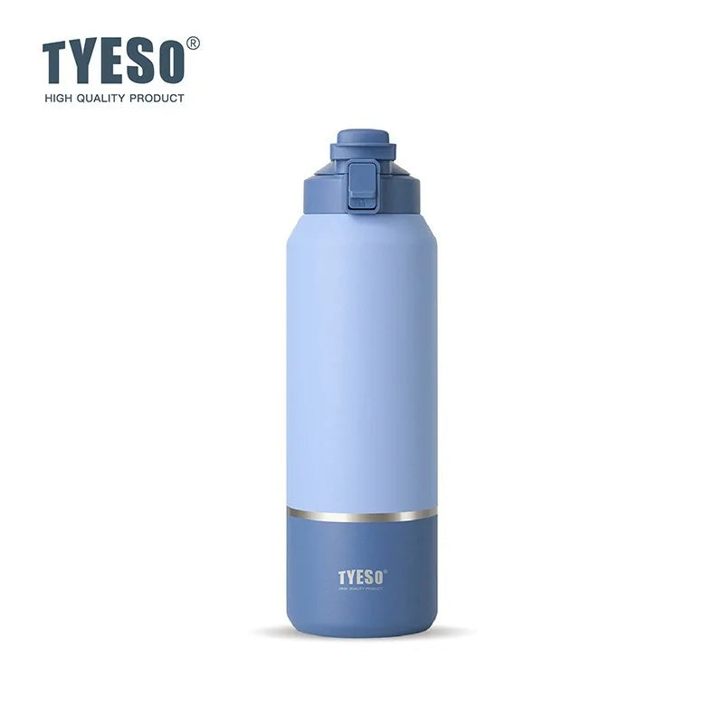 Insulated Stainless Steel Water Bottle - 40/51/68oz (1200/1500/2000ml) Travel Mug with Handle & Leak-Proof Pop-Up Lid for Hiking