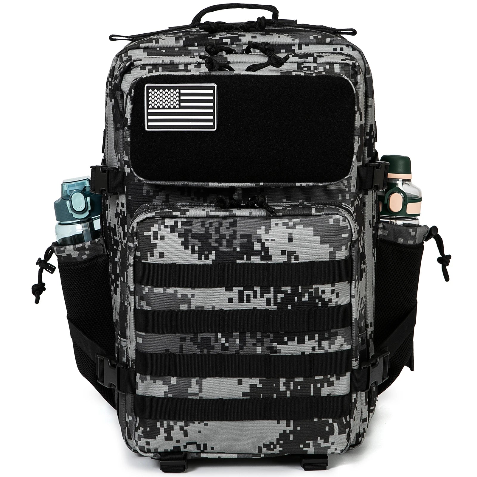 45L Tactical Backpack survival Bag Hunting MOLLE Backpack GYM For Men EDC Outdoor Hiking Rucksack Witch Bottle Holder