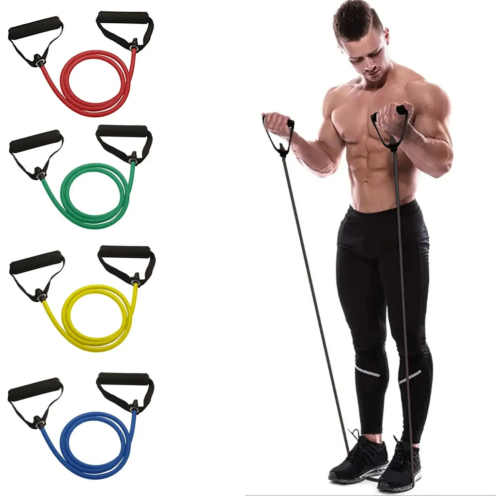 Resistance Bands With Handles, Home Workout Bands for Men Women, Exercise Strength Training Equipment with Handle for Fitness Gym