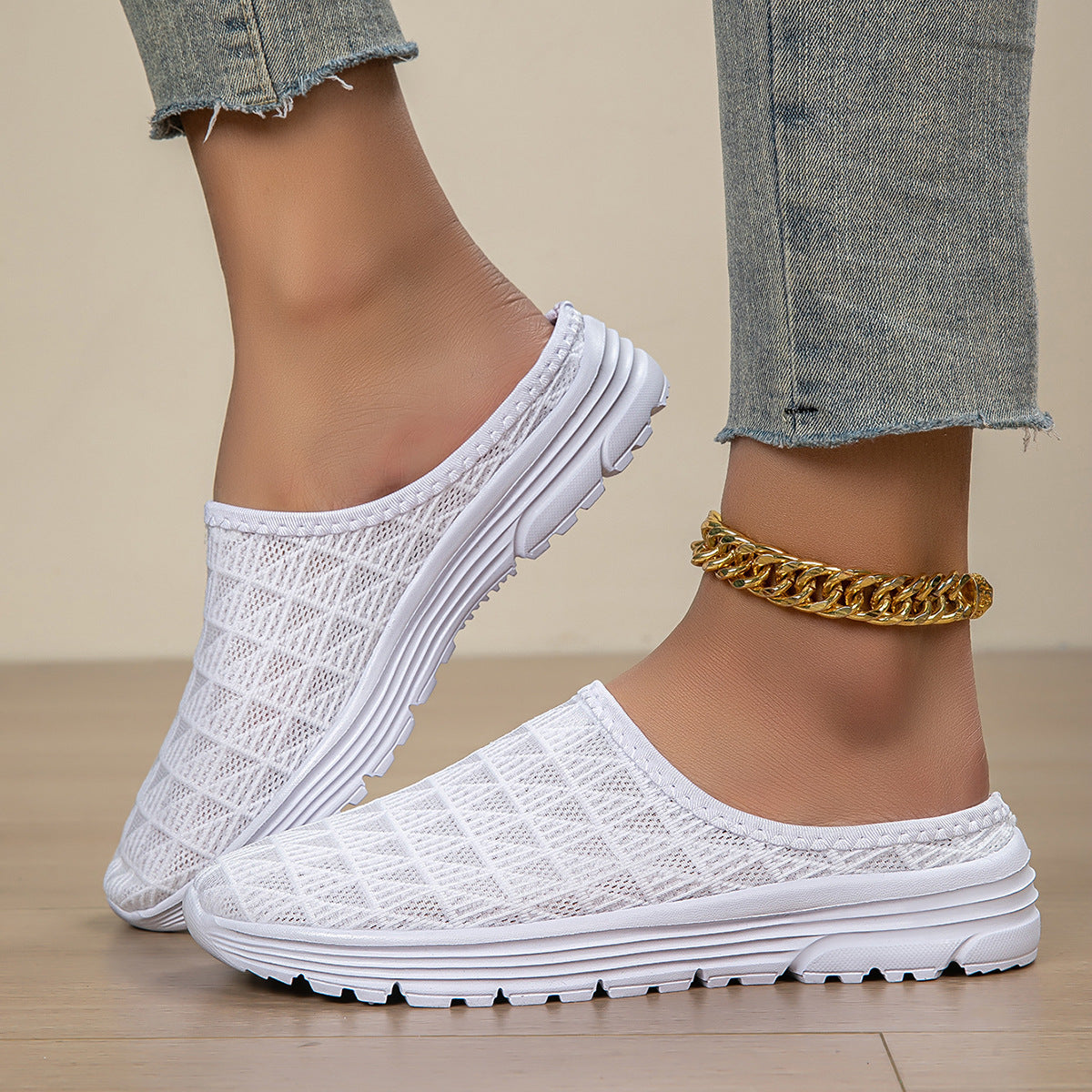 Women's Breathable Mesh Sports Sandals | Lightweight Non-Slip Beach Shoes